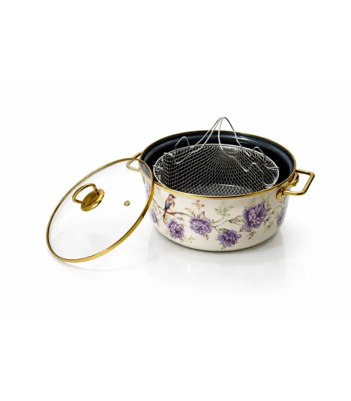 PR Home Fiorella Emaye Kızartma Tenceresi 22 cm