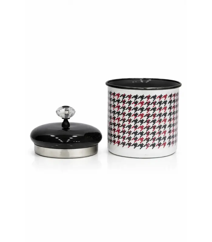 PR Home Forte Black Emaye Baharatlık Kavanoz Orta Boy 12 cm