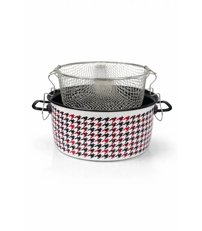 PR Home Forte Black Emaye Kızartma Tenceresi 22 cm