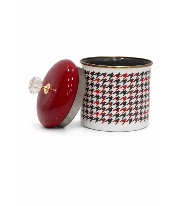 PR Home Forte Red Emaye Baharatlık Kavanoz Orta Boy 12 cm