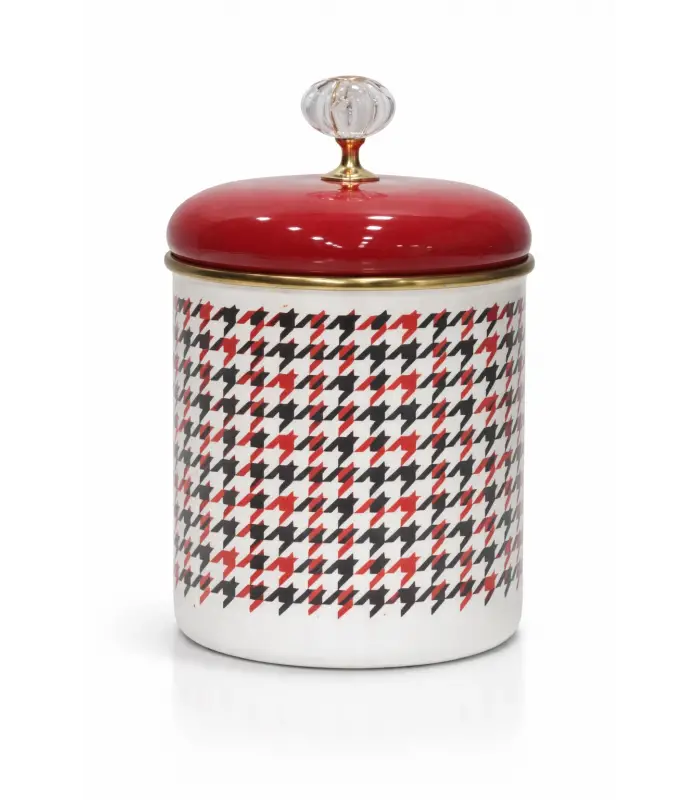 PR Home Forte Red Emaye Baharatlık Kavanoz Orta Boy 12 cm