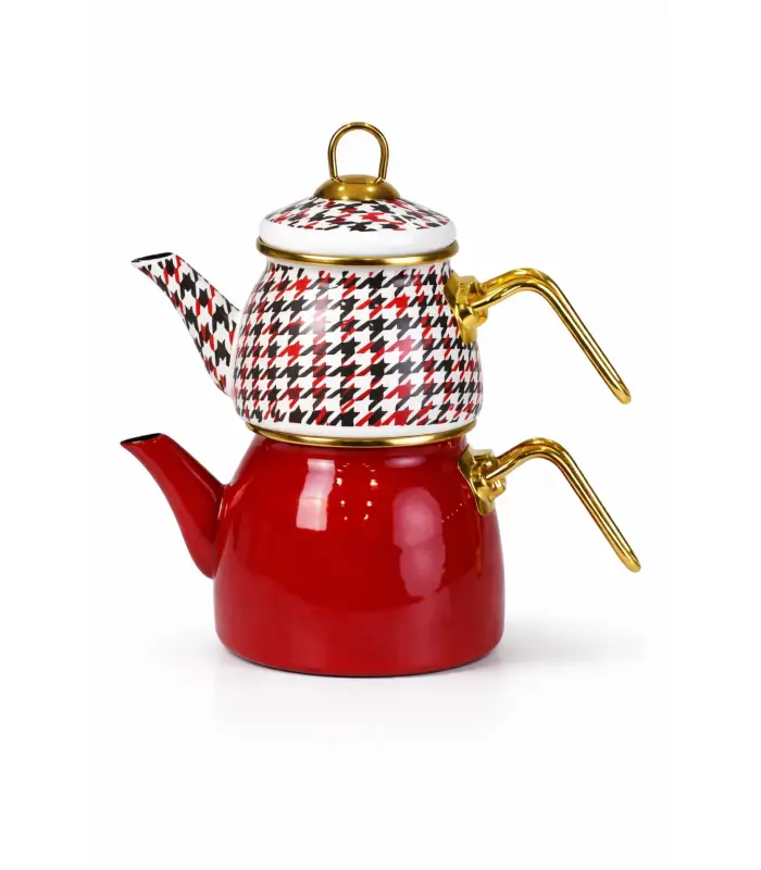 PR Home Forte Red Mini Model Emaye Çaydanlık