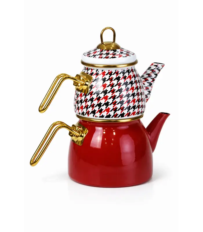 PR Home Forte Red Mini Model Emaye Çaydanlık