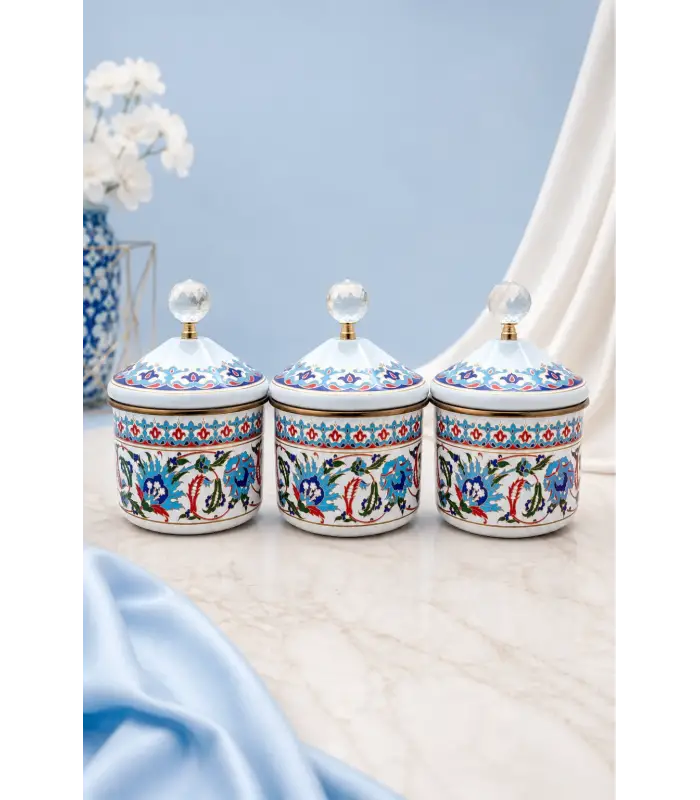 PR Home Hanzade Emaye Baharatlık Seti 10 Cm