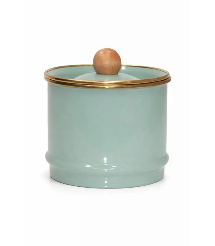 PR Home Soft Green Emaye Kavanoz