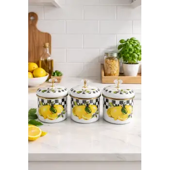 PR Home Lemon Emaye Baharatlık Seti 10 Cm