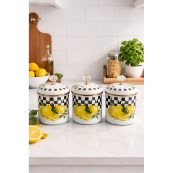 PR Home Lemon Emaye Baharatlık Seti 12 Cm