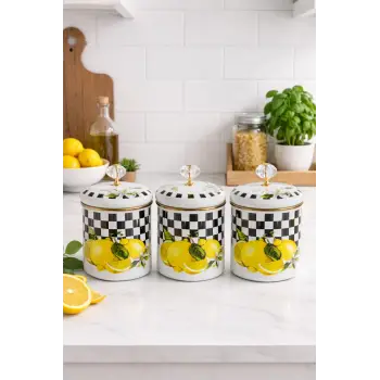 PR Home Lemon Emaye Baharatlık Seti 14 Cm