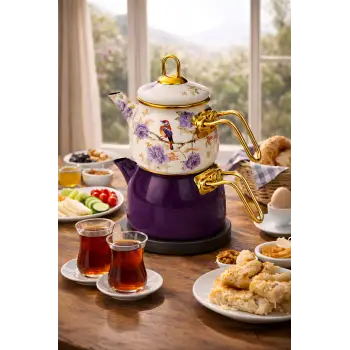 PR Home Fiorella Mini Model Emaye Çaydanlık