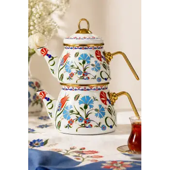 PR Home Defne Mini Model Emaye Çaydanlık