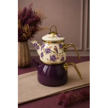 PR Home Fiorella Mini Model Emaye Çaydanlık