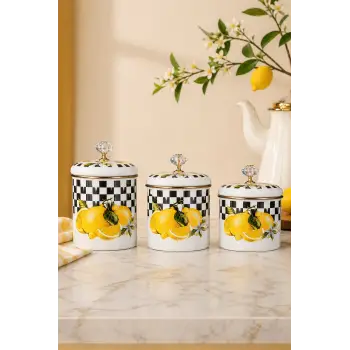 PR Home Limon Emaye Baharatlık Seti