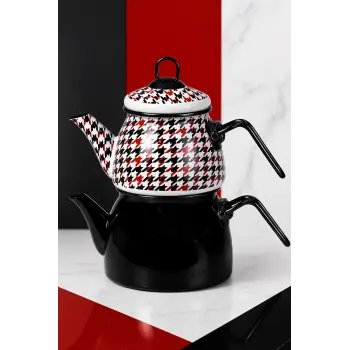 PR Home Forte Black Mini Model Emaye Çaydanlık