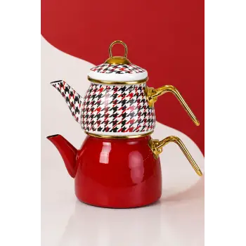 PR Home Forte Red Mini Model Emaye Çaydanlık