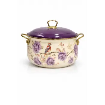 PR Home Fiorella Derin Bombeli Emaye Tencere 20 cm