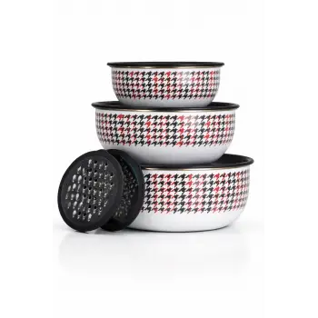 PR Home Forte Black 3lü Rendeli Karıştırma / Saklama Kabı - 9 Parça