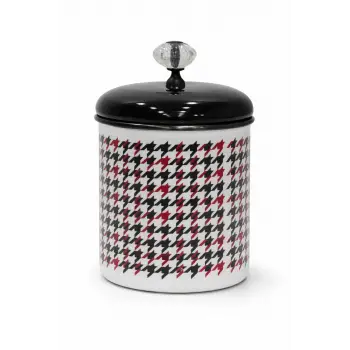 PR Home Forte Black Emaye Baharatlık Kavanoz Orta Boy 12 cm