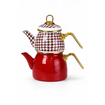 PR Home Forte Red Mini Model Emaye Çaydanlık