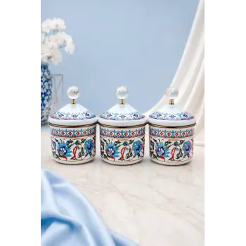 PR Home Hanzade Emaye Baharatlık Seti 10 Cm