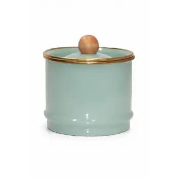 PR Home Soft Green Emaye Kavanoz