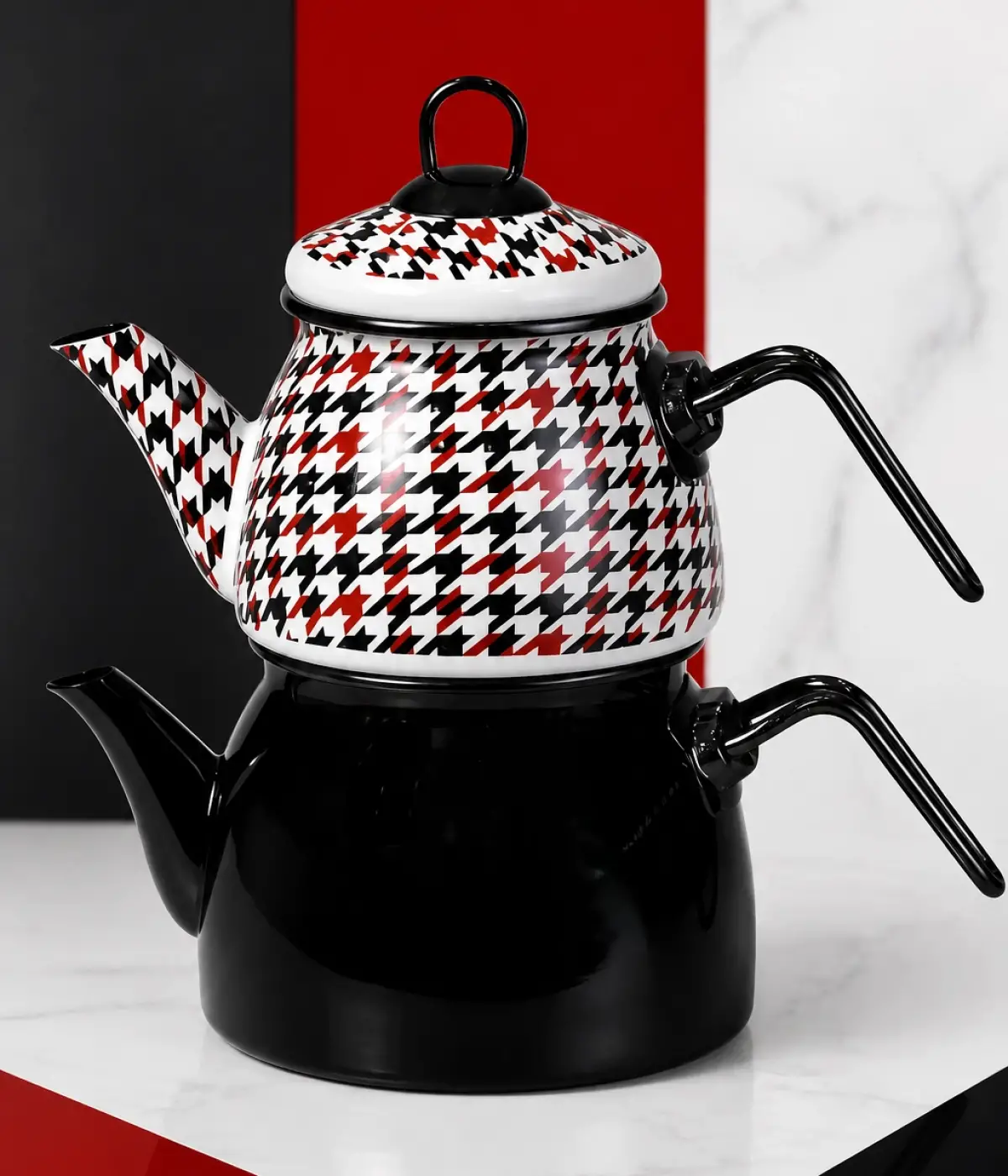 PR Home Forte Black Mini Model Emaye Çaydanlık