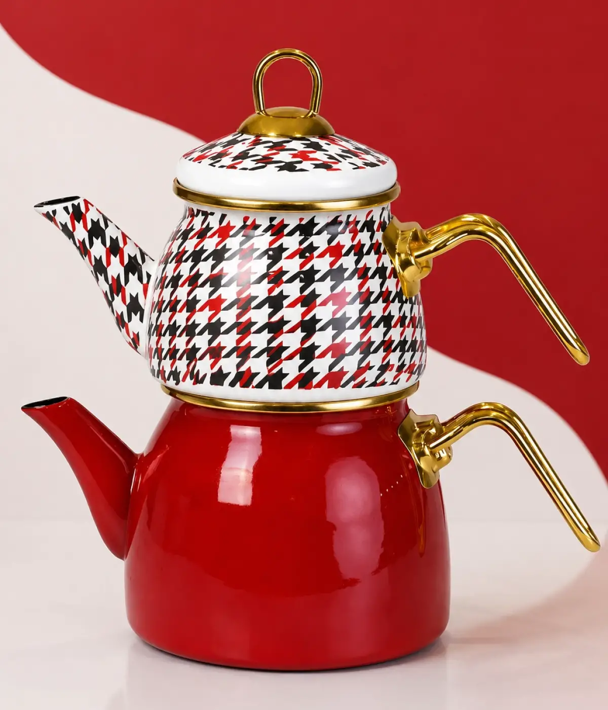 PR Home Forte Red Mini Model Emaye Çaydanlık