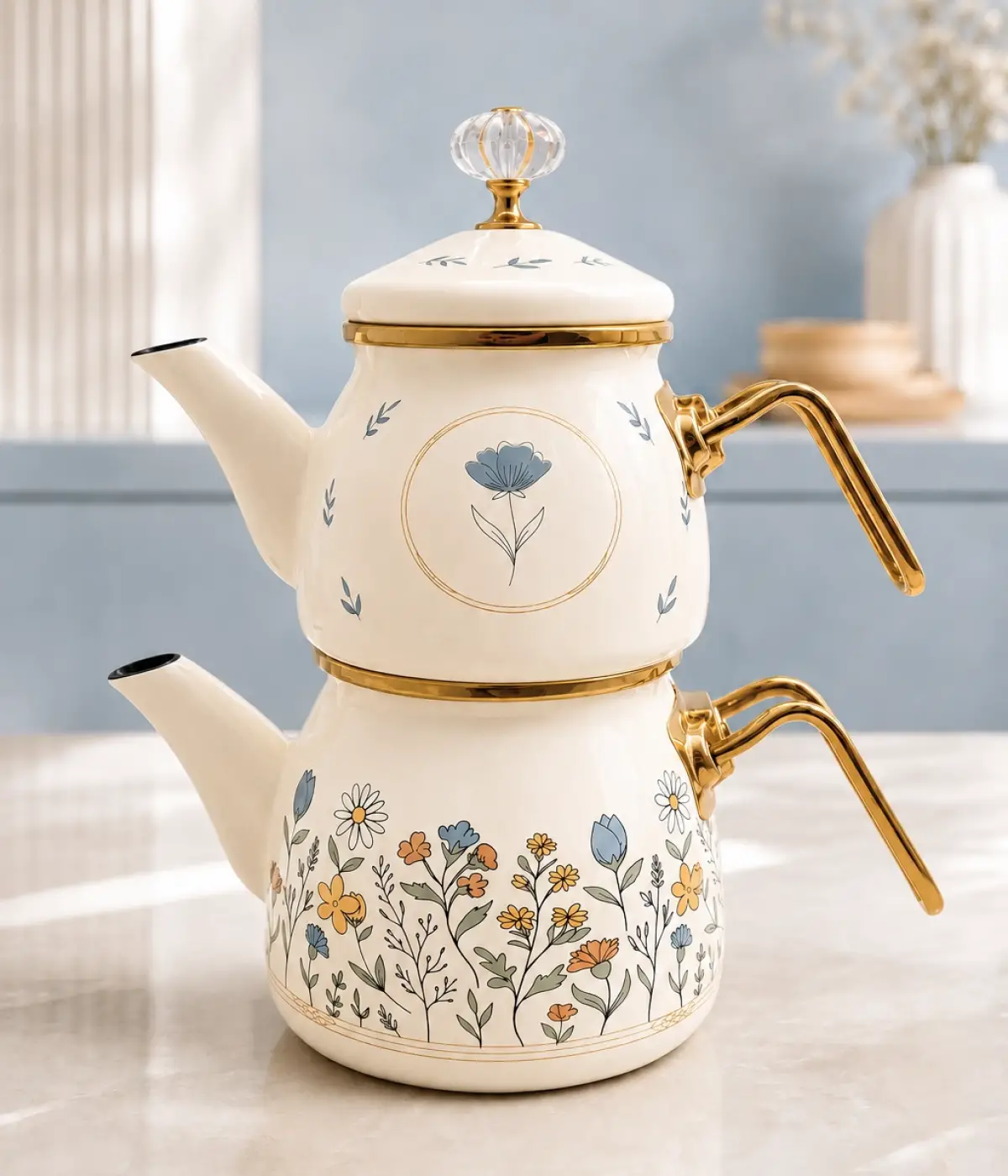 PR Home Anemon Mini Model Emaye Çaydanlık