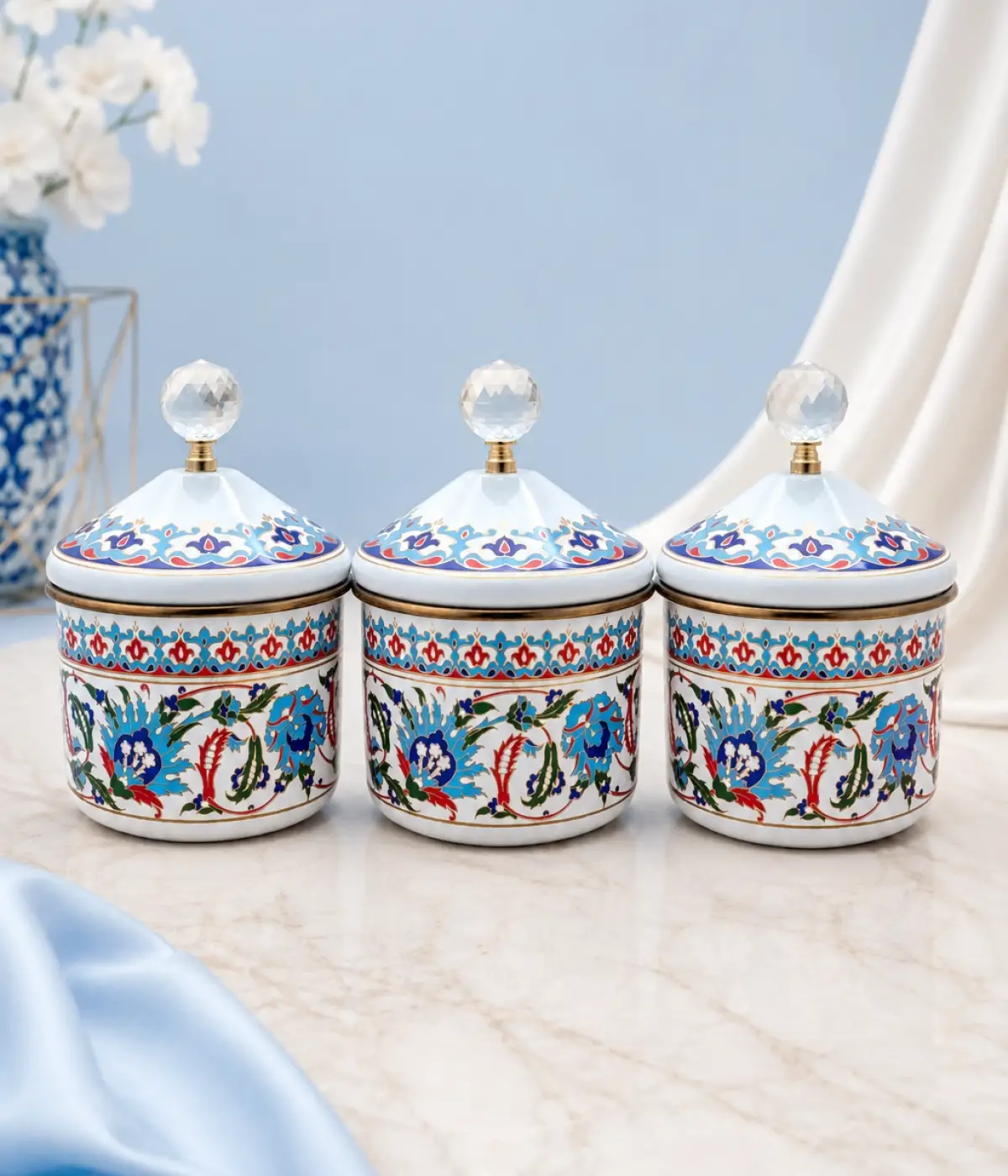 PR Home Hanzade Emaye Baharatlık Seti 10 Cm
