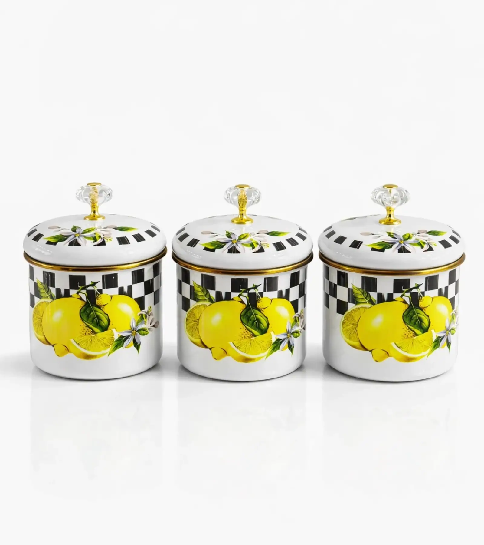 Limon Emaye Baharatlık Seti 10 cm