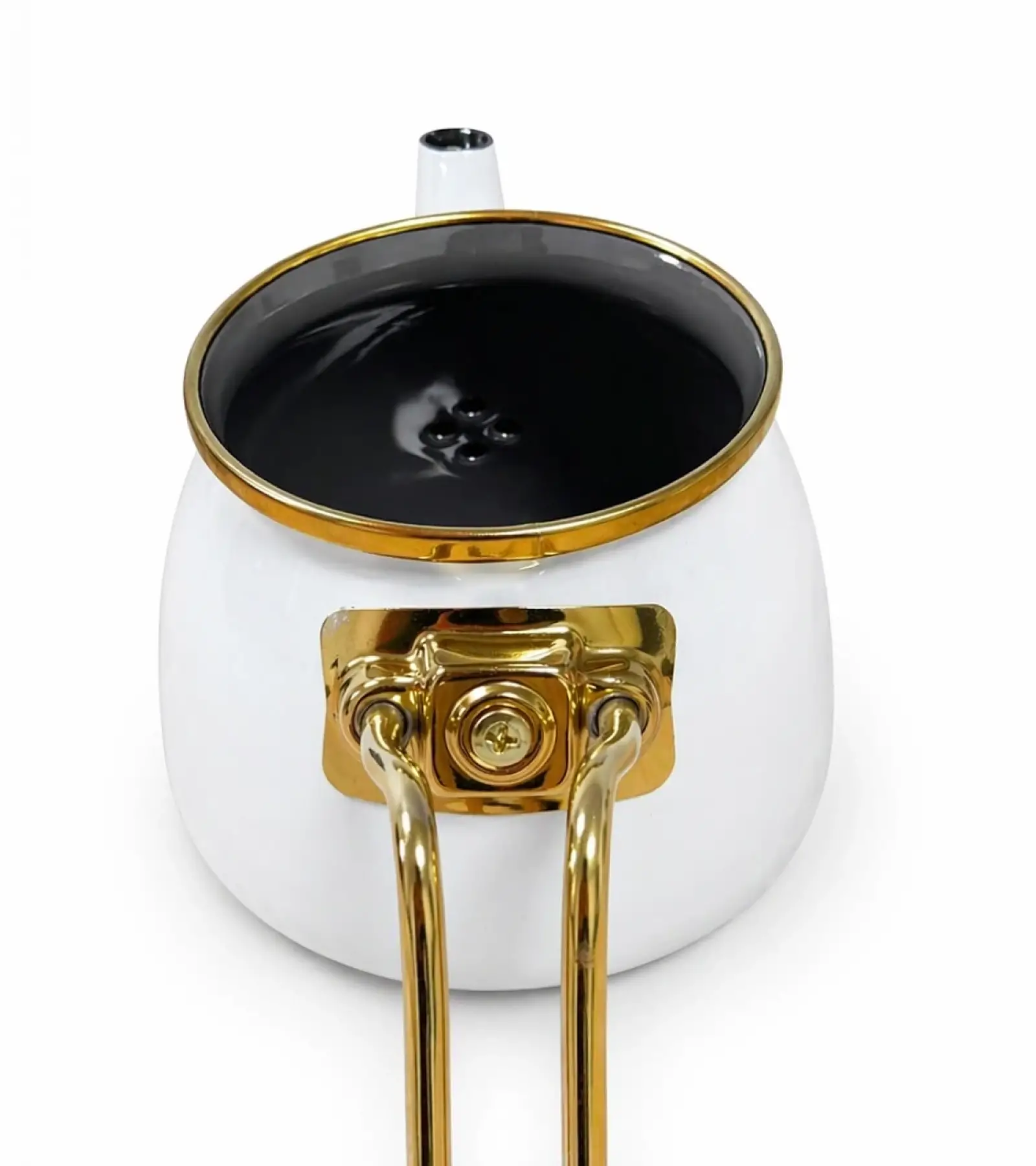 PR Home Beyaz Mini Model Emaye Çaydanlık