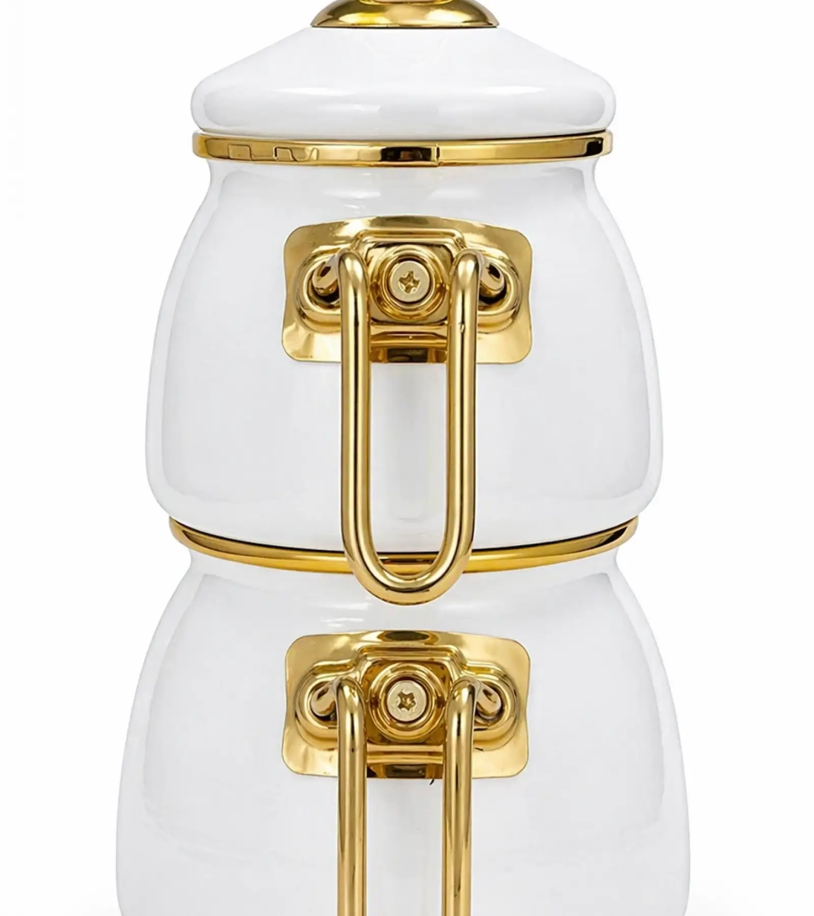 PR Home Beyaz Mini Model Emaye Çaydanlık