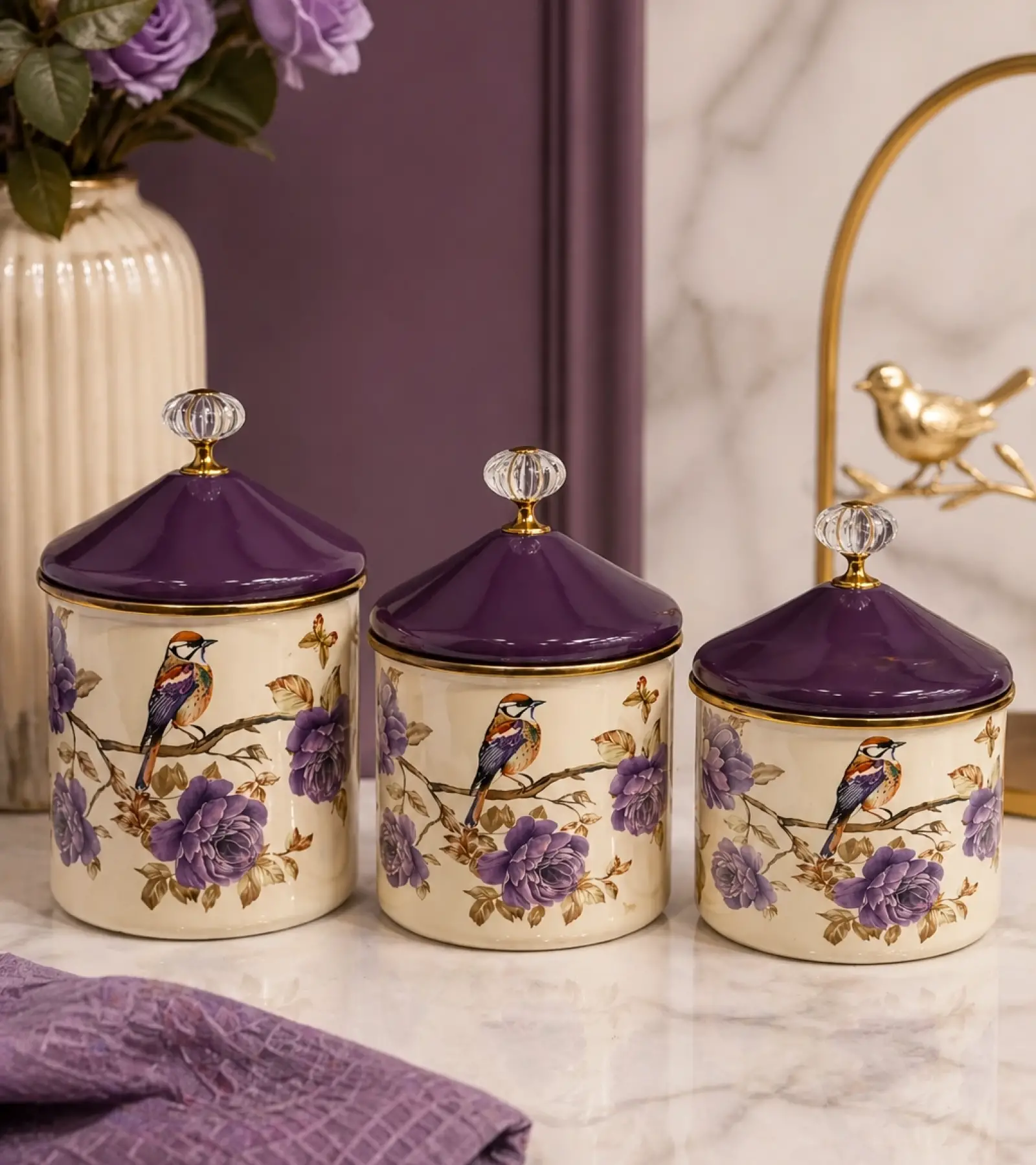 PR Home Fiorella Emaye Baharatlık Seti