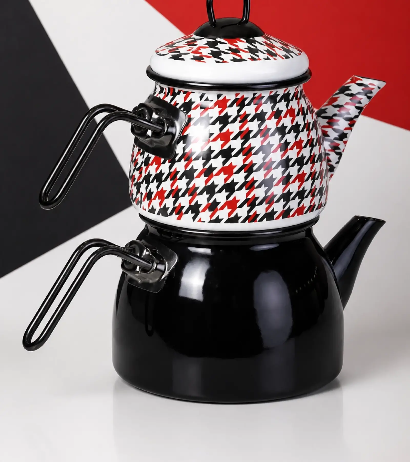 PR Home Forte Black Mini Model Emaye Çaydanlık