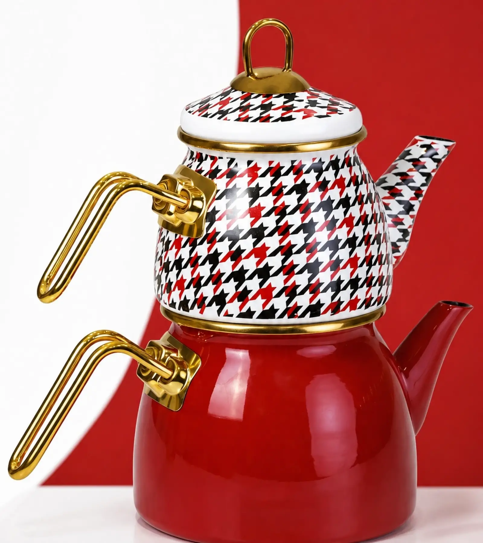 PR Home Forte Red Mini Model Emaye Çaydanlık