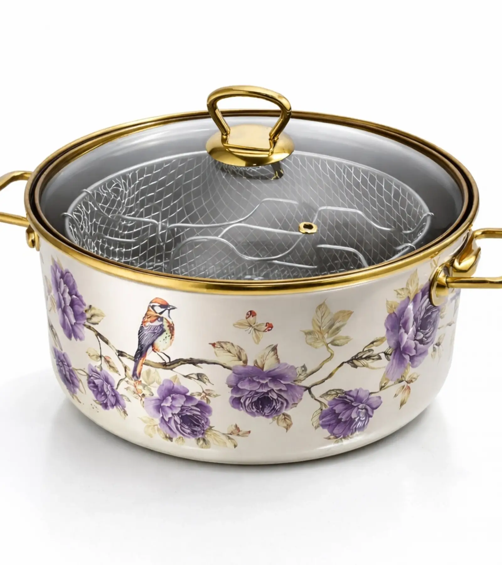 PR Home Fiorella Emaye Kızartma Tenceresi 18 cm