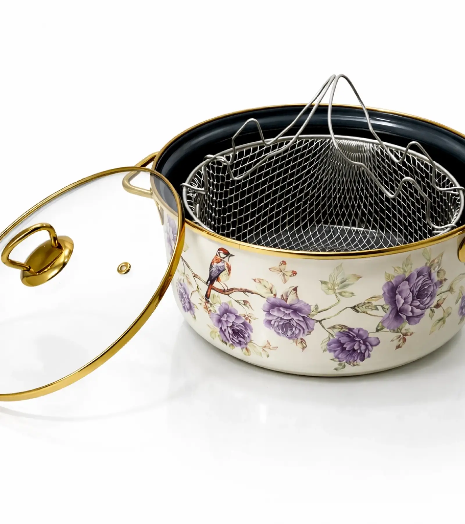 PR Home Fiorella Emaye Kızartma Tenceresi 18 cm