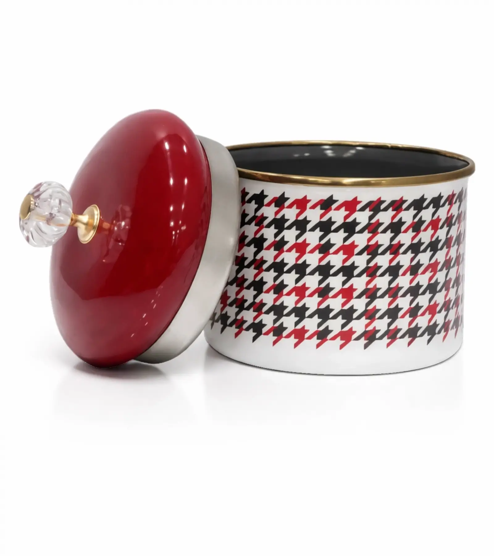 PR Home Forte Red Emaye Baharatlık Kavanoz Küçük Boy 10 cm