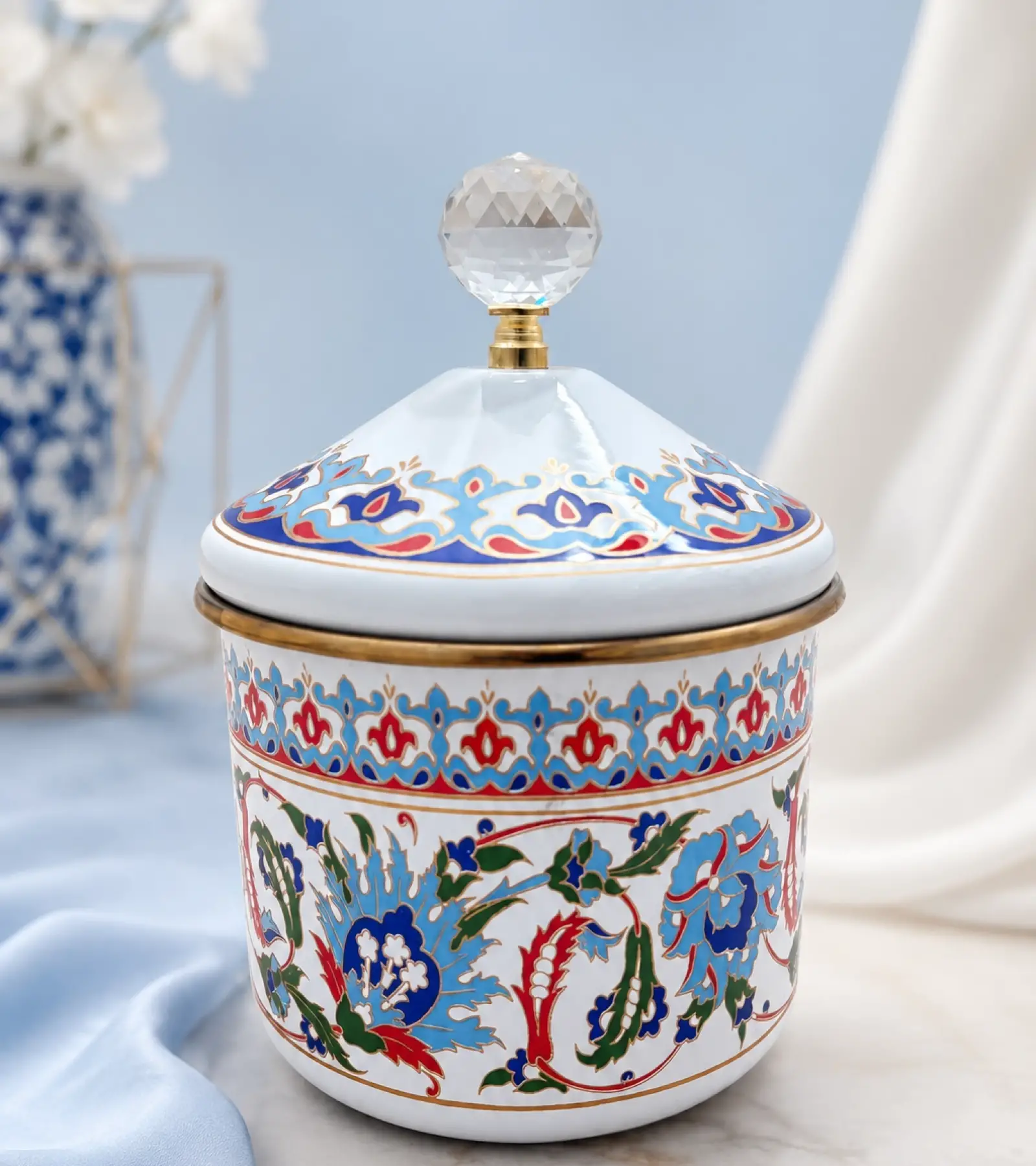 PR Home Hanzade Emaye Baharatlık Seti 10 Cm