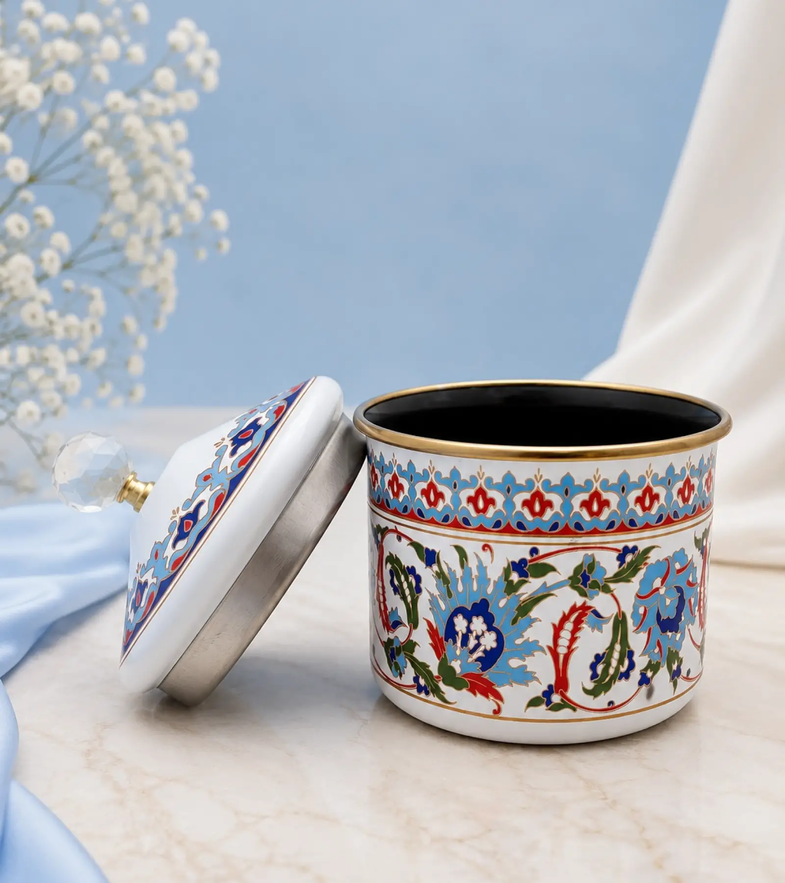 PR Home Hanzade Emaye Baharatlık Seti 10 Cm
