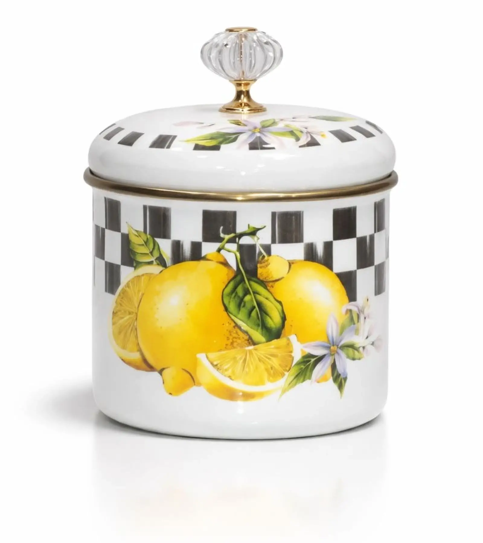 Limon Emaye Baharatlık Kavanoz Küçük Boy 10 cm