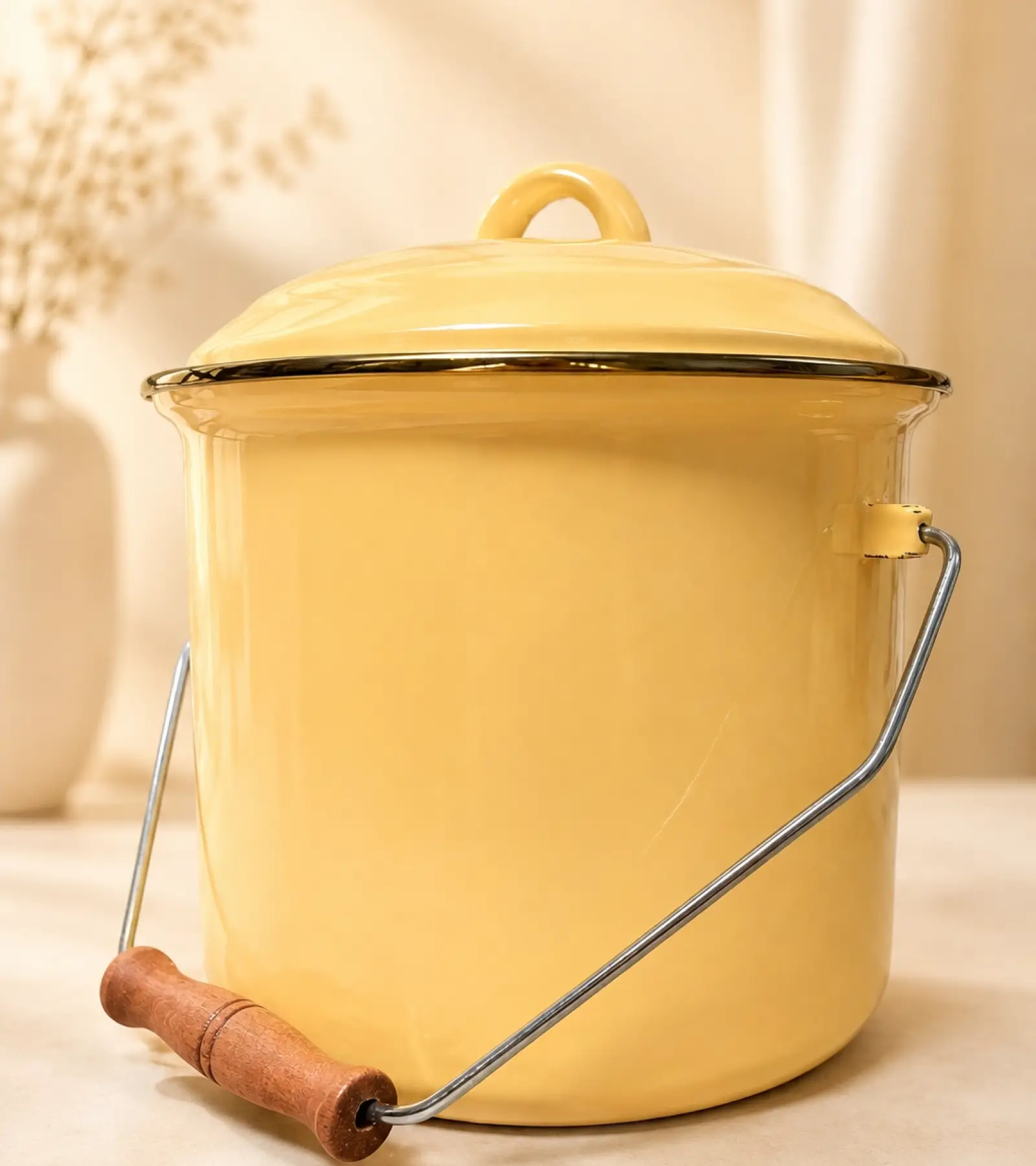 Sarı Emaye Bakraç 20 cm