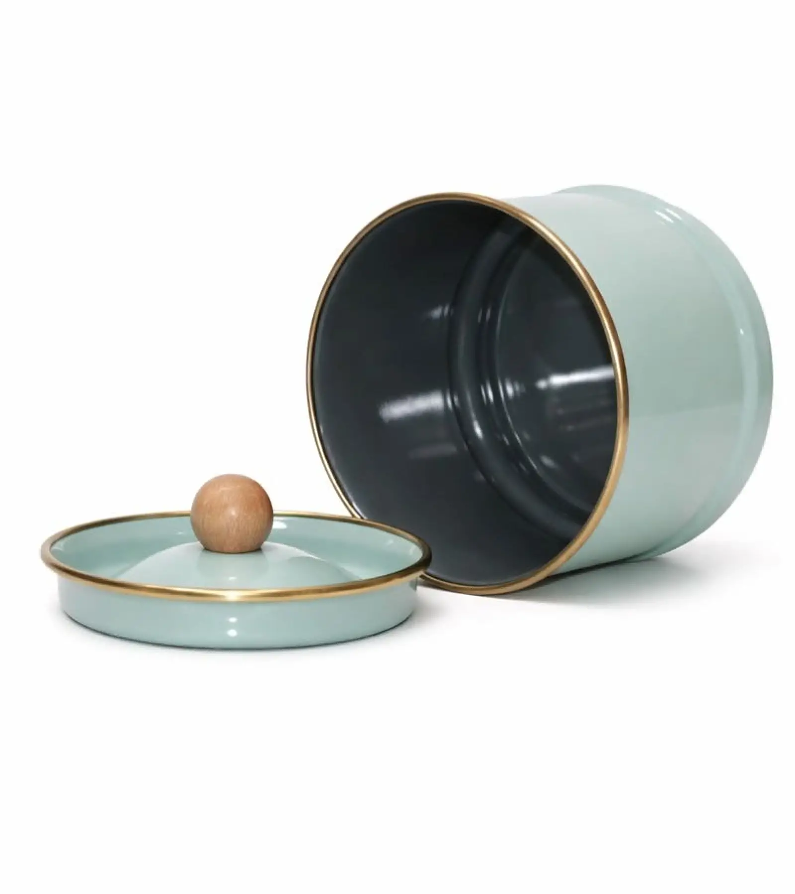 PR Home Soft Yeşil Emaye Kavanoz