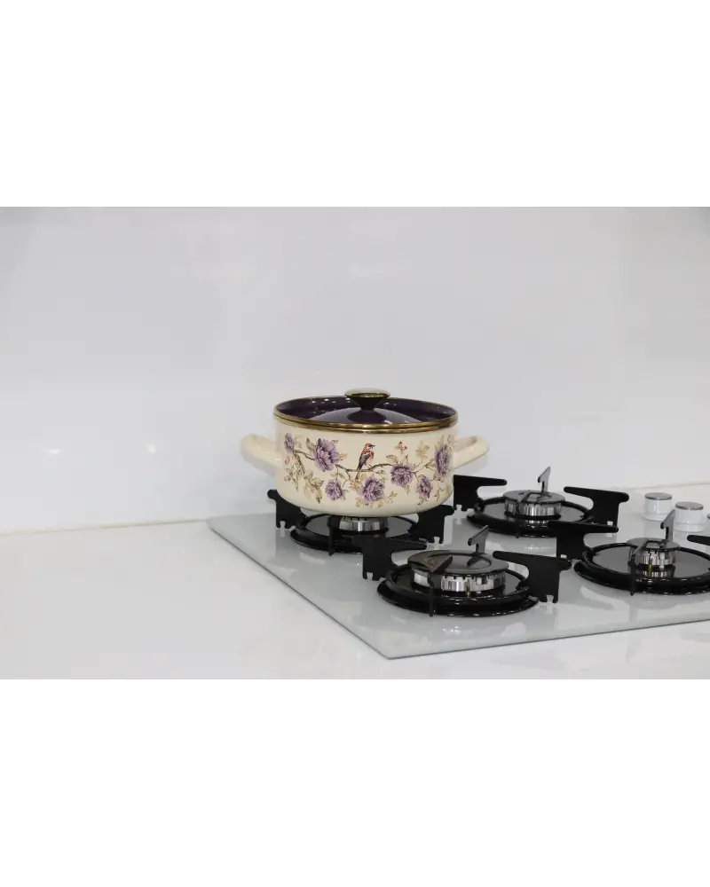 PR Home Fiorella Düz Form Emaye Tencere 20 cm