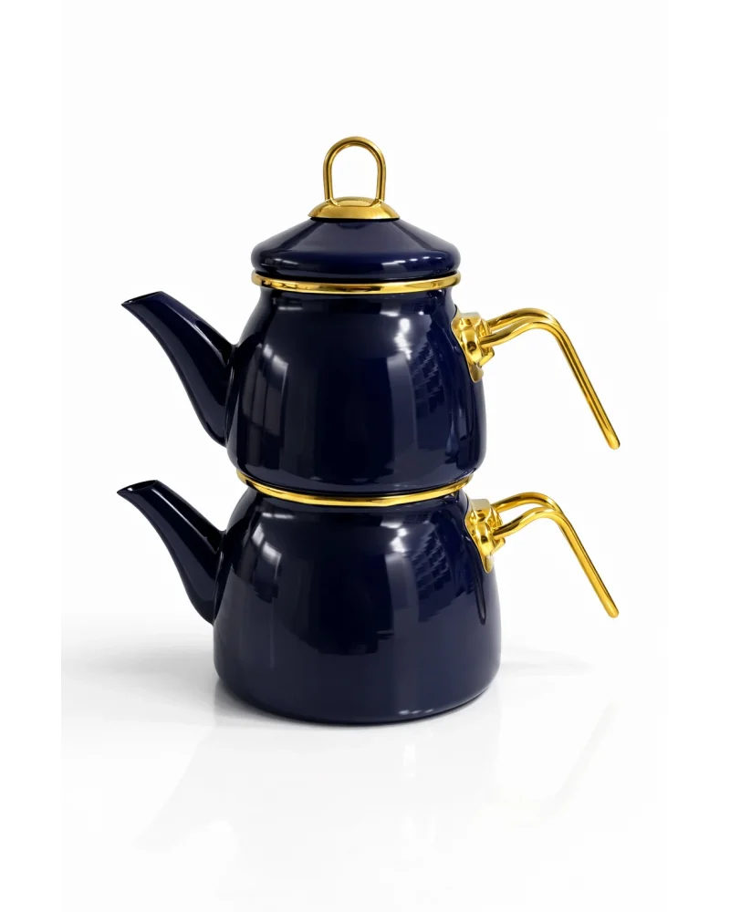 PR Home Emaye Mini Model Emaye Çaydanlık Lacivert