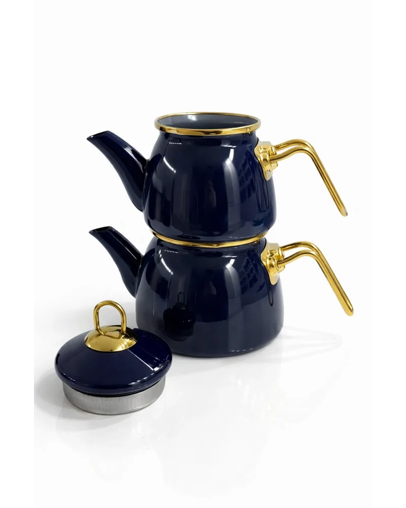 PR Home Emaye Mini Model Emaye Çaydanlık Lacivert