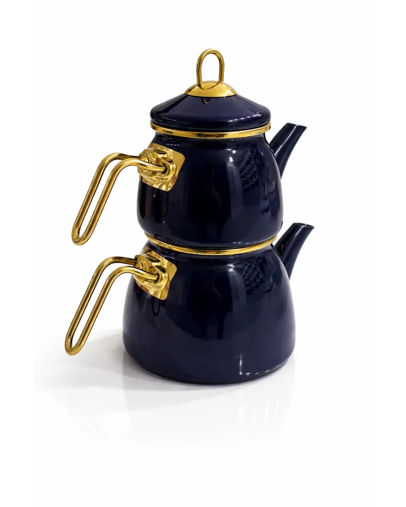 PR Home Emaye Mini Model Emaye Çaydanlık Lacivert