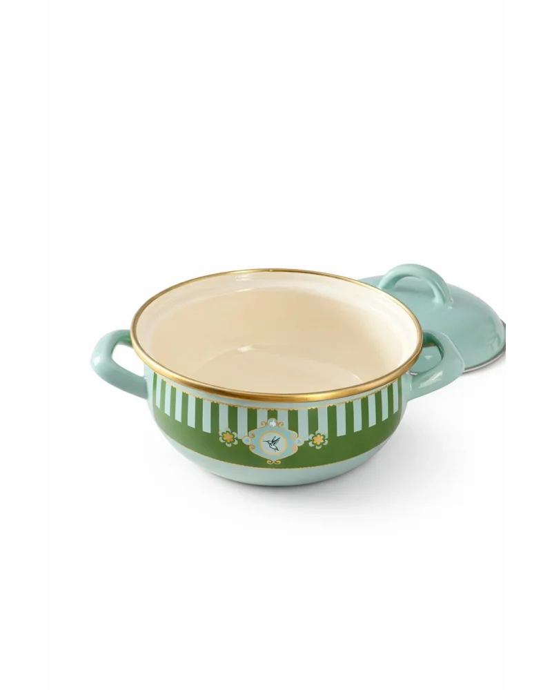 PR Home Alaria Yeşil Emaye Mini Tencere Seti 12-14-16 cm