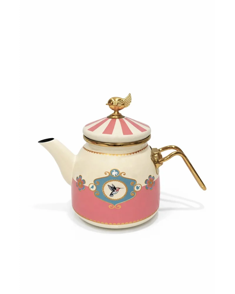 PR Home Alaria Pembe Rose Model Emaye Çaydanlık