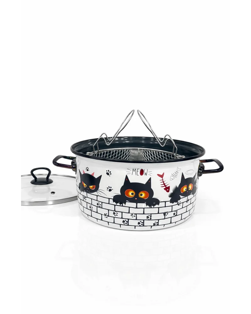 PR Home Cat Emaye Kızartma Tenceresi 22 cm