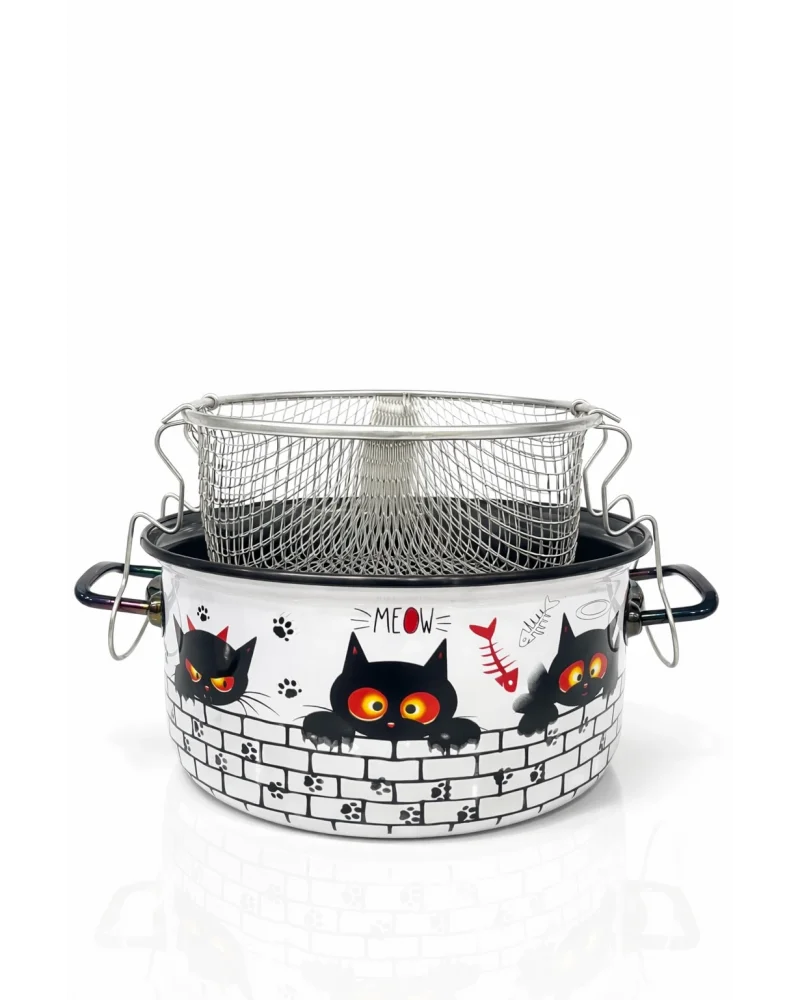 PR Home Cat Emaye Kızartma Tenceresi 22 cm
